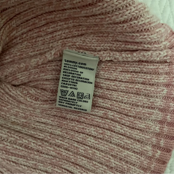 TOMMY HILFIGER KNITTED PINK SWEATER, SIZE: L - Picture 6 of 11